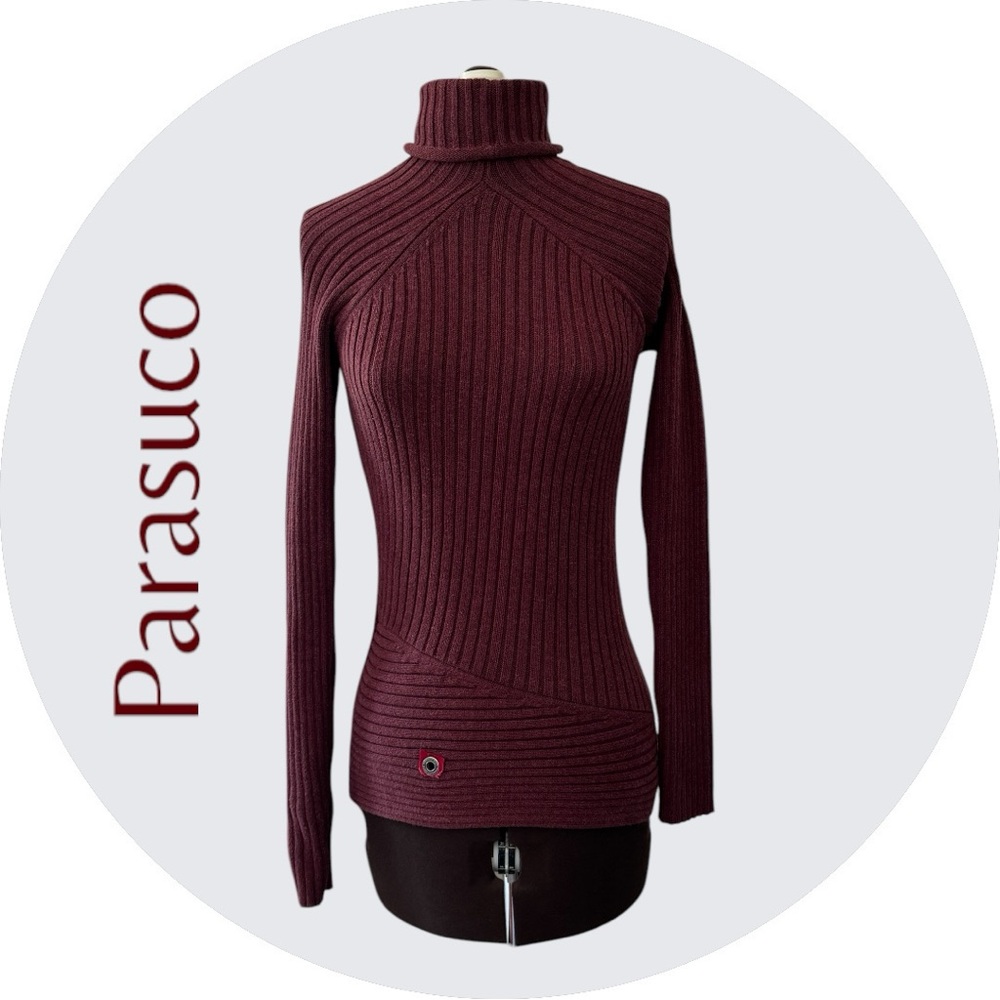 Women’s vintage Parasuco Ribbed knit Turtleneck Sweater